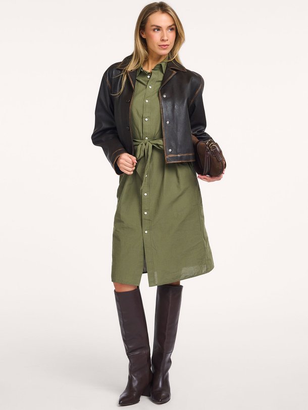 Ontdek de Katoen/linnenmix doorknoopjurk van Ralph Lauren in de kleur Olijfgroen bij Orangebag. Op werkdagen voor 21:45 besteld, morgen in huis.