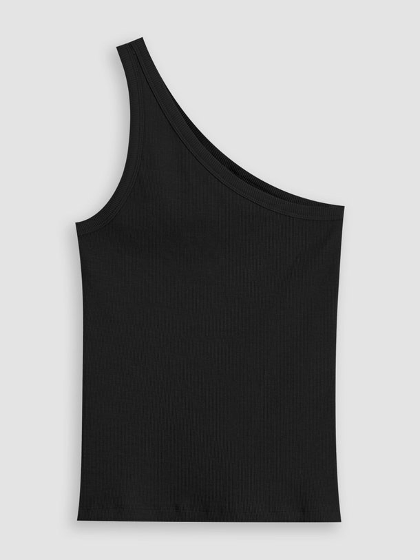 Ontdek de Drew katoenmix one shoulder rib tanktop van Gestuz in de kleur zwart bij Orangebag. Op werkdagen voor 21:45 besteld, morgen in huis.
