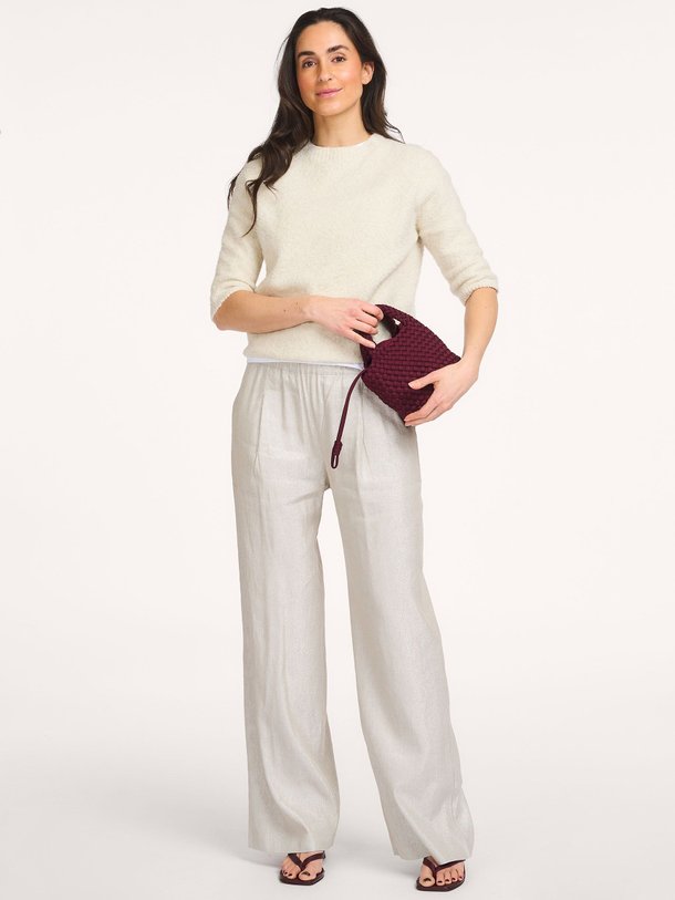 Ontdek de Viscose/linnenmix broek met glitter van No Man's Land in de kleur Zilverkleur bij Orangebag. Op werkdagen voor 21:45 besteld, morgen in huis.