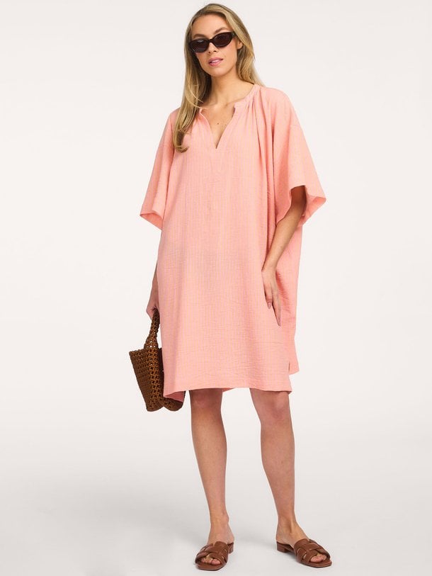 Ontdek de Mathy katoenen gestreepte jurk van Sacrécoeur in de kleur Oranje bij Orangebag. Op werkdagen voor 21:45 besteld, morgen in huis.