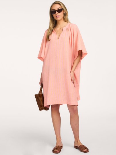 Ontdek de Mathy katoenen gestreepte jurk van Sacrécoeur in de kleur Oranje bij Orangebag. Op werkdagen voor 21:45 besteld, morgen in huis.