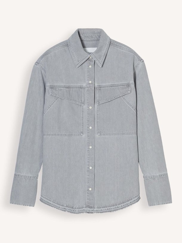 Ontdek de Denim blouse van Closed in de kleur lichtgrijs bij Orangebag. Op werkdagen voor 21:45 besteld, morgen in huis.