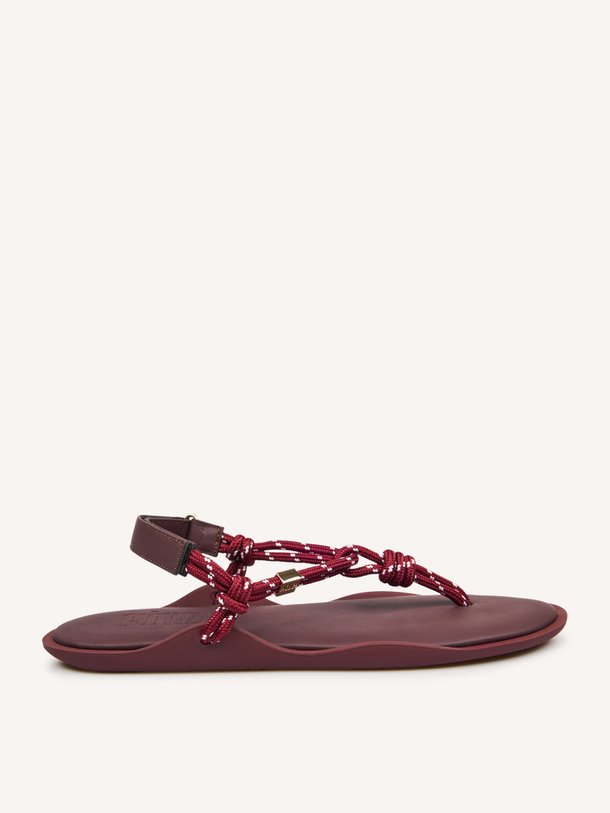 Ontdek de Flo lederen sandalen van Flowze in de kleur Bordeauxrood bij Orangebag. Op werkdagen voor 21:45 besteld, morgen in huis.