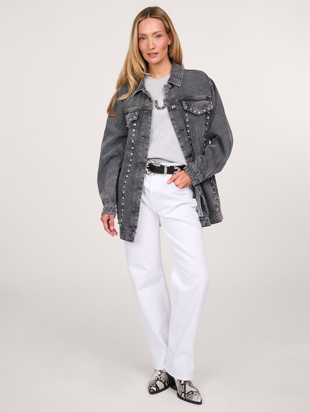 Ontdek de Charlee denim jack met strass van Copenhagen Muse in de kleur grijs bij Orangebag. Op werkdagen voor 21:45 besteld, morgen in huis.