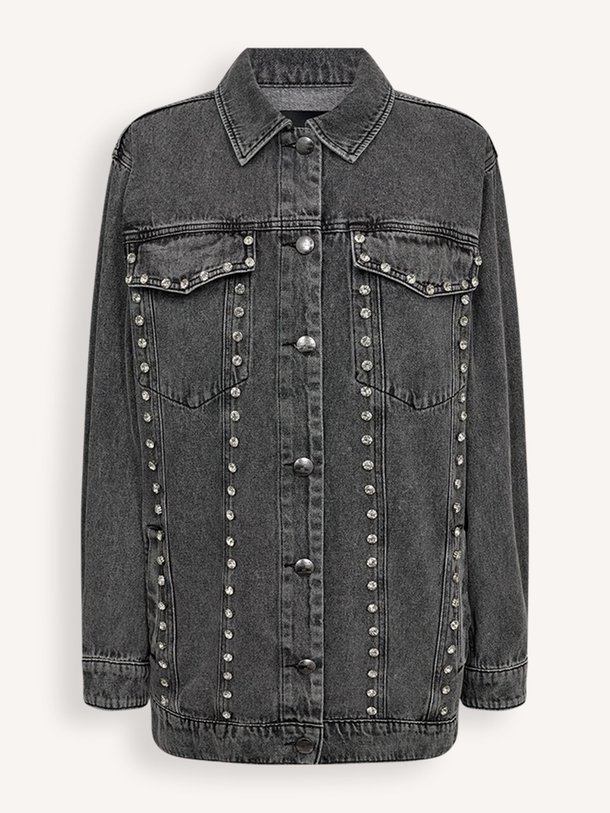 Ontdek de Charlee denim jack met strass van Copenhagen Muse in de kleur grijs bij Orangebag. Op werkdagen voor 21:45 besteld, morgen in huis.