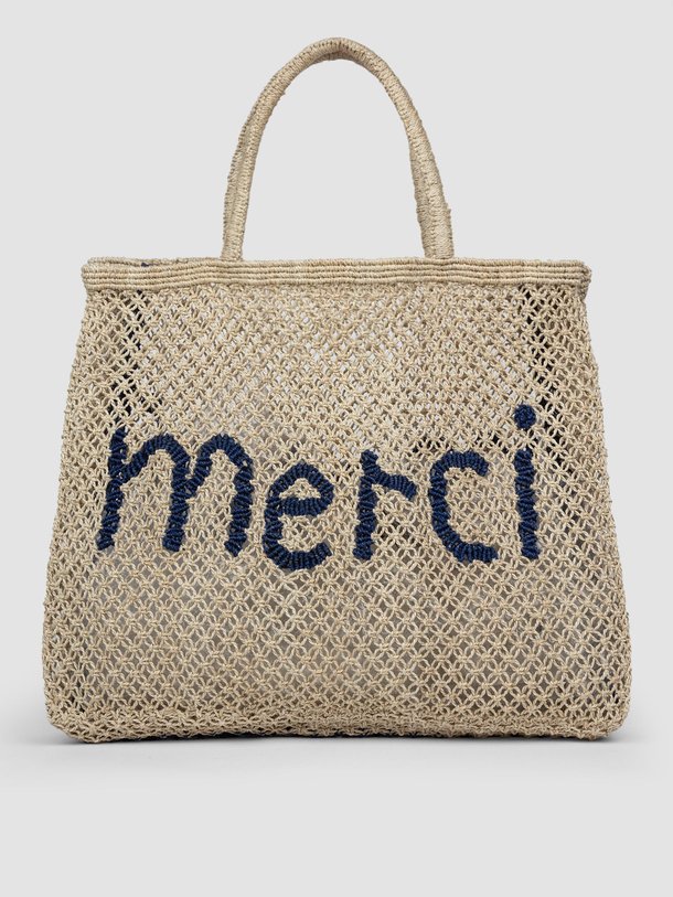 Ontdek de Merci handgemaakte jute shopper van The Jacksons in de kleur zand bij Orangebag. Op werkdagen voor 21:45 besteld, morgen in huis.