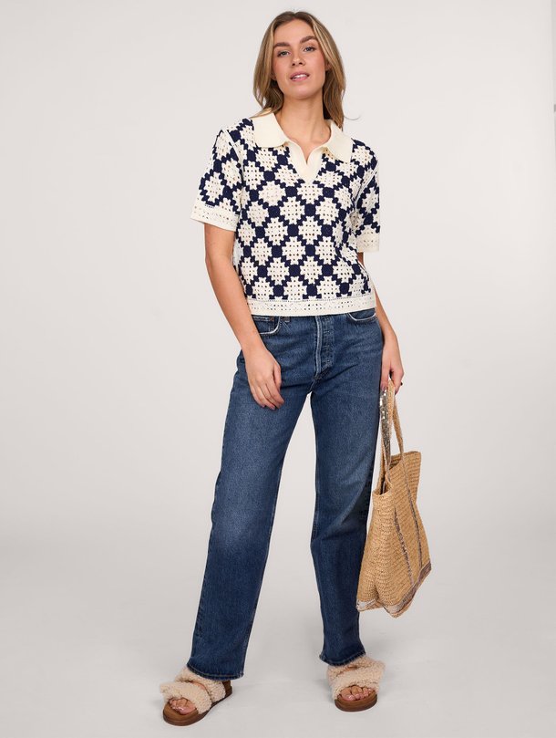 Ontdek de Perisol katoenmix opengewerkte top van Suncoo in de kleur off-white bij Orangebag. Op werkdagen voor 21:45 besteld, morgen in huis.