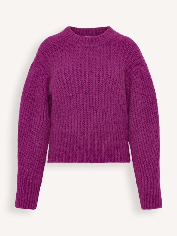 Ontdek de Eloe alpacamix trui van Frnch in de kleur violet bij Orangebag. Op werkdagen voor 21:45 besteld, morgen in huis.