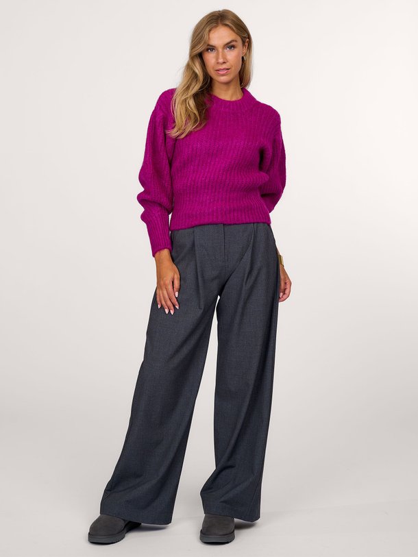 Ontdek de Eloe alpacamix trui van Frnch in de kleur violet bij Orangebag. Op werkdagen voor 21:45 besteld, morgen in huis.