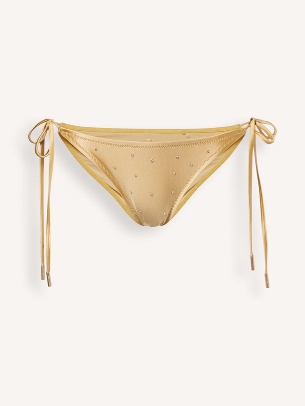 Ontdek de Kaia, bikinislip met strass van Goldbergh bij Orangebag. Op werkdagen voor 21:45 besteld, morgen in huis.