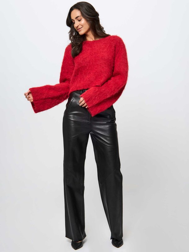 Ontdek de Safi alpacamix cropped trui van Gestuz in de kleur rood bij Orangebag. Op werkdagen voor 21:45 besteld, morgen in huis.