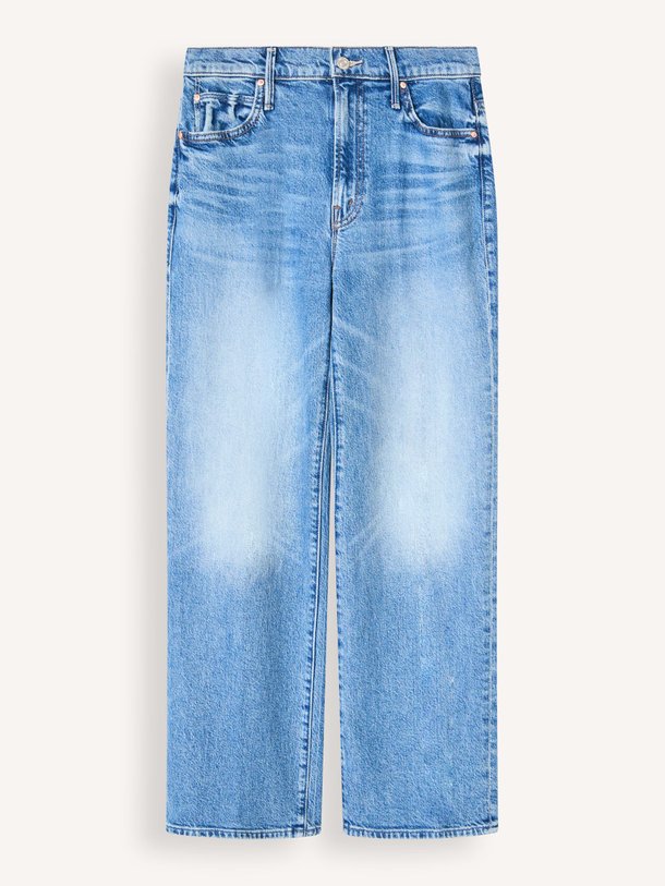 Ontdek de The Kick It high waist straight cropped jeans van Mother in de kleur Blauw bij Orangebag. Op werkdagen voor 21:45 besteld, morgen in huis.