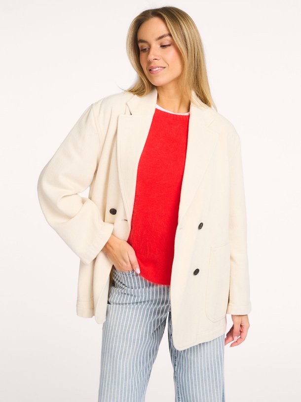 Ontdek de Jazzy katoenen blazer van Bellerose in de kleur Naturel bij Orangebag. Op werkdagen voor 21:45 besteld, morgen in huis.