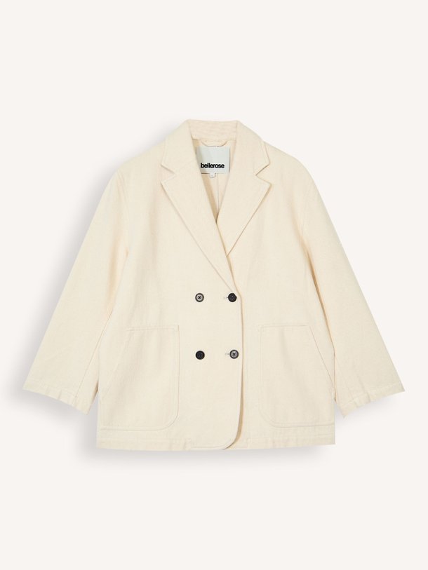 Ontdek de Jazzy katoenen blazer van Bellerose in de kleur Naturel bij Orangebag. Op werkdagen voor 21:45 besteld, morgen in huis.