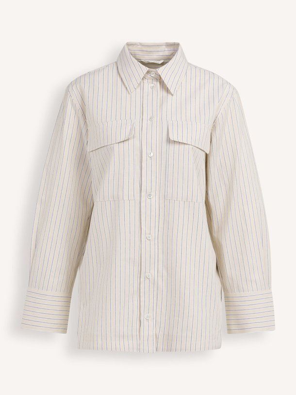 Ontdek de Katoenen gestreepte blouse van Yaya in de kleur Zand bij Orangebag. Op werkdagen voor 21:45 besteld, morgen in huis.