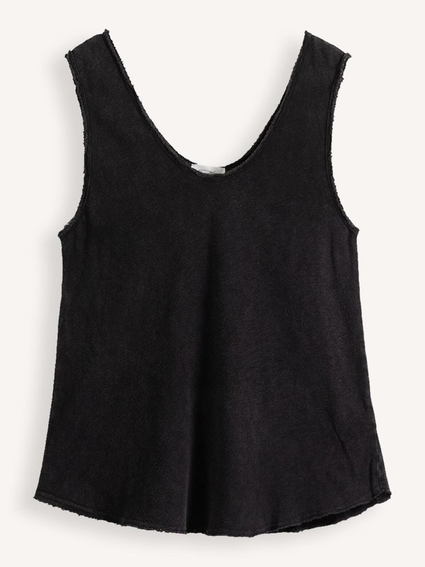 Ontdek de Sonoma katoenen slub top van American Vintage in de kleur zwart bij Orangebag. Op werkdagen voor 21:45 besteld, morgen in huis.
