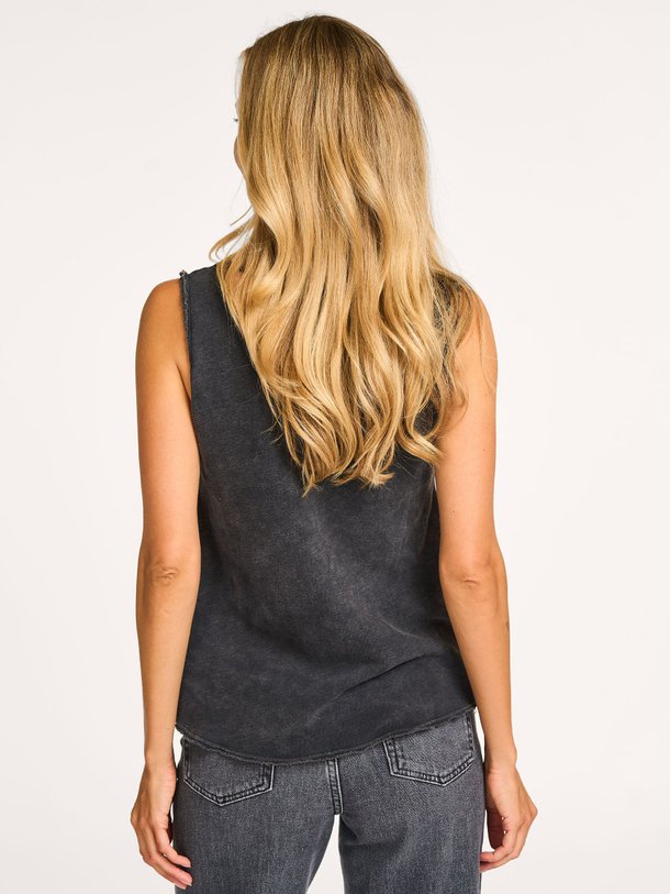 Ontdek de Sonoma katoenen slub top van American Vintage in de kleur zwart bij Orangebag. Op werkdagen voor 21:45 besteld, morgen in huis.