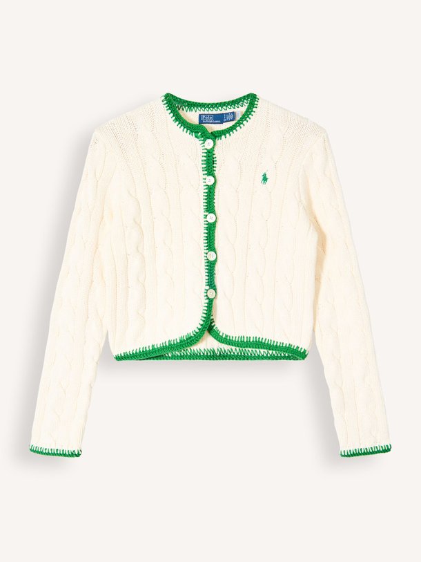 Ontdek de Katoenmix vest van Ralph Lauren in de kleur Crème bij Orangebag. Op werkdagen voor 21:45 besteld, morgen in huis.