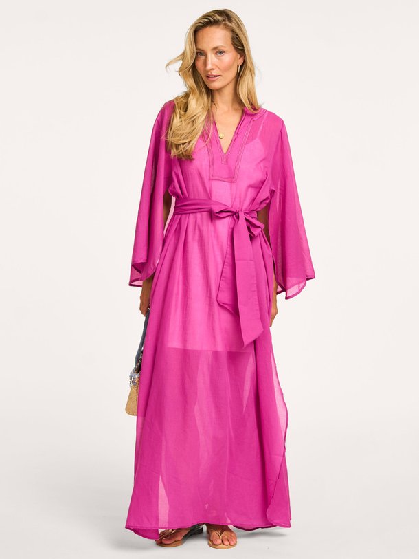 Ontdek de Anastasia organic cotton maxi jurk van The Belle Of The Beach in de kleur fuchsia bij Orangebag. Op werkdagen voor 21:45 besteld, morgen in huis.
