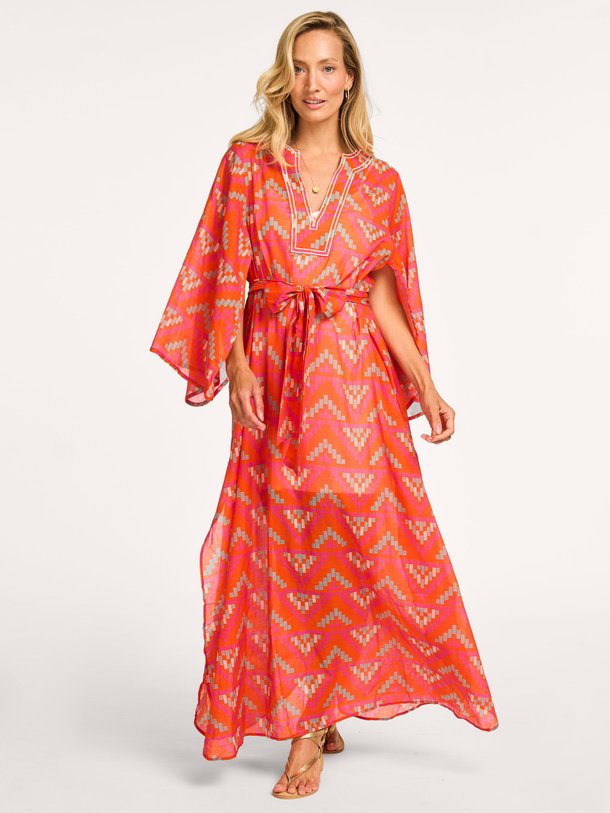Ontdek de Anastasia organic cotton maxi jurk van The Belle Of The Beach in de kleur oranje bij Orangebag. Op werkdagen voor 21:45 besteld, morgen in huis.