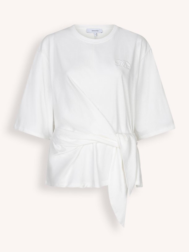 Ontdek de Dori katoenen T-shirt van Dante 6 in de kleur Off-white bij Orangebag. Op werkdagen voor 21:45 besteld, morgen in huis.