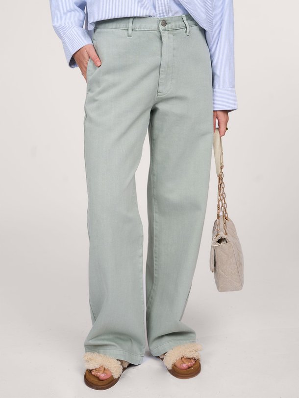 Ontdek de Teri high waist wide leg jeans van Denimist in de kleur mintgroen bij Orangebag. Op werkdagen voor 21:45 besteld, morgen in huis.