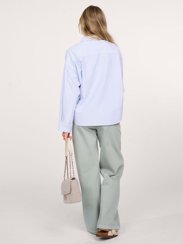 Ontdek de Teri high waist wide leg jeans van Denimist in de kleur mintgroen bij Orangebag. Op werkdagen voor 21:45 besteld, morgen in huis.