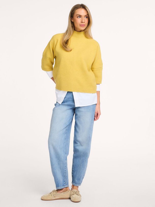 Ontdek de Katoenmix trui van Yaya in de kleur Geel bij Orangebag. Op werkdagen voor 21:45 besteld, morgen in huis.