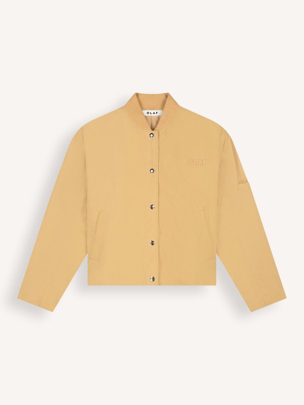 Ontdek de Katoenen bomberjack van OLAF in de kleur Beige bij Orangebag. Op werkdagen voor 21:45 besteld, morgen in huis.
