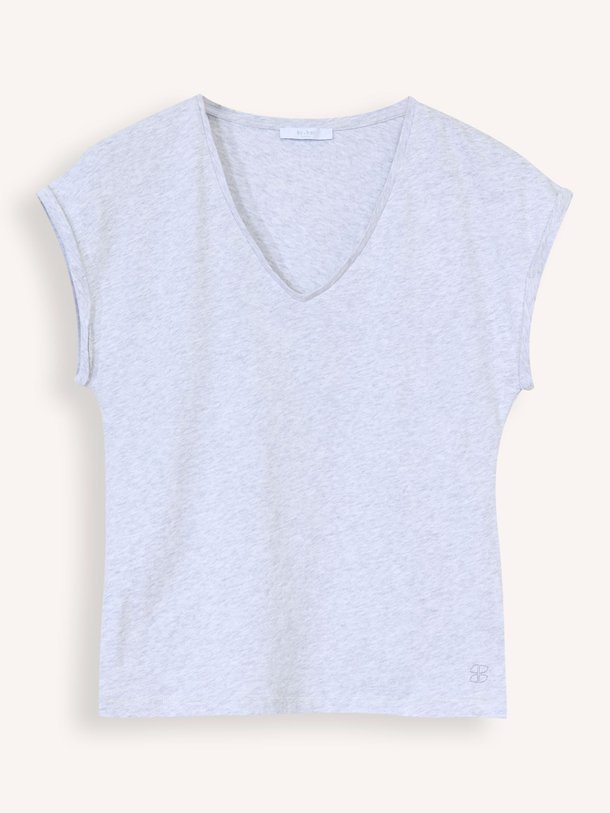 Ontdek de Momi organic cotton gemêleerd T-shirt van By-Bar in de kleur lichtgrijs bij Orangebag. Op werkdagen voor 21:45 besteld, morgen in huis.