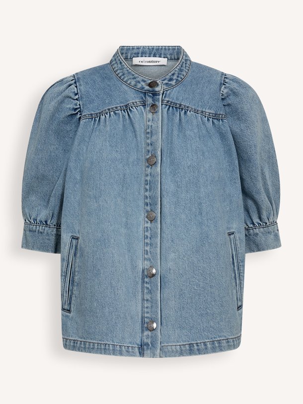 Ontdek de Asja denim blouse van Co'Couture in de kleur Blauw bij Orangebag. Op werkdagen voor 21:45 besteld, morgen in huis.