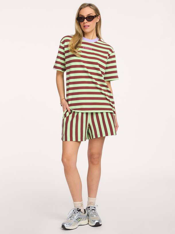 Ontdek de Joana, katoenen gestreepte short van Stieglitz bij Orangebag. Op werkdagen voor 21:45 besteld, morgen in huis.