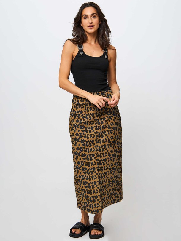 Ontdek de Leora katoenmix leopard rok van Copenhagen Muse in de kleur bruin bij Orangebag. Op werkdagen voor 21:45 besteld, morgen in huis.