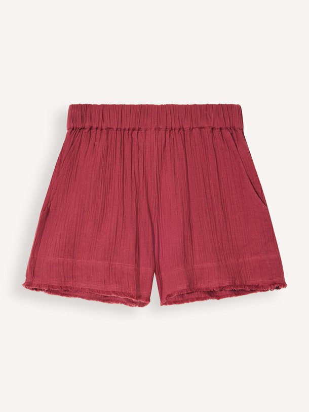 Ontdek de Moby katoenen short van Sea Me Happy in de kleur Bordeauxrood bij Orangebag. Op werkdagen voor 21:45 besteld, morgen in huis.