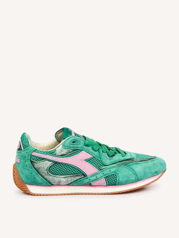 Ontdek de Equipe suède sneakers van Diadora in de kleur Groen bij Orangebag. Op werkdagen voor 21:45 besteld, morgen in huis.