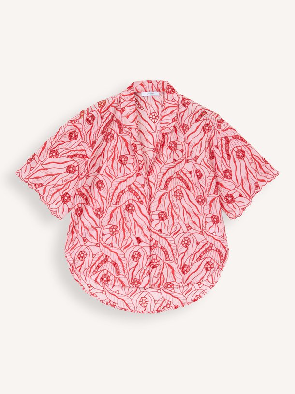 Ontdek de Romeo katoenmix blouse met borduursel van Roseanna in de kleur roze bij Orangebag. Op werkdagen voor 21:45 besteld, morgen in huis.
