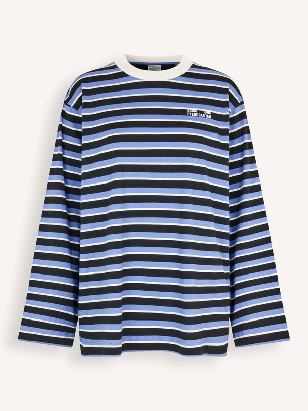 Ontdek de Jeevana organic cotton gestreepte longsleeve van Baum und Pferdgarten in de kleur Zwart bij Orangebag. Op werkdagen voor 21:45 besteld, morgen in huis.