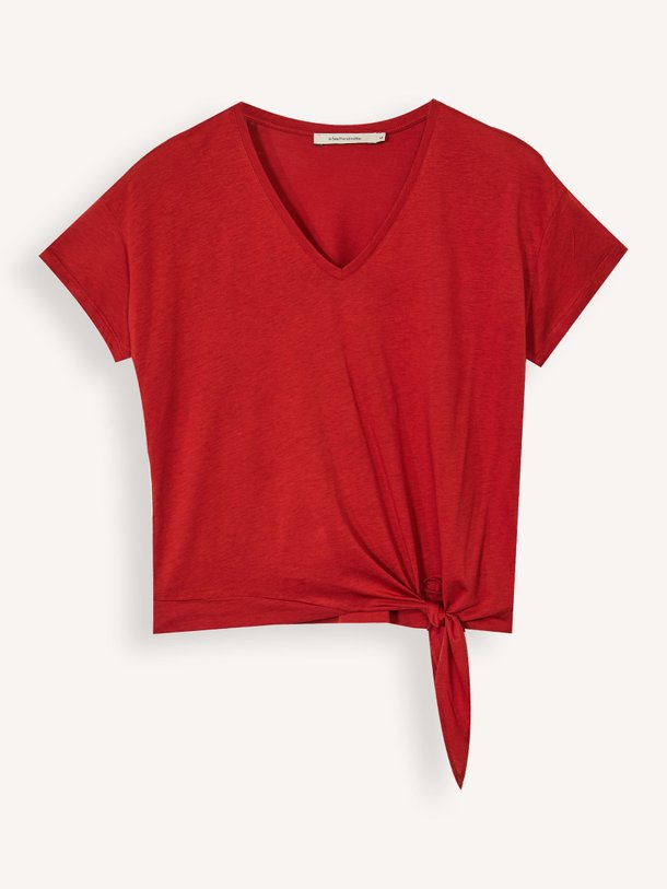 Ontdek de Velsi lyocell/katoenmix T-shirt van La Fee Maraboutee in de kleur Rood bij Orangebag. Op werkdagen voor 21:45 besteld, morgen in huis.