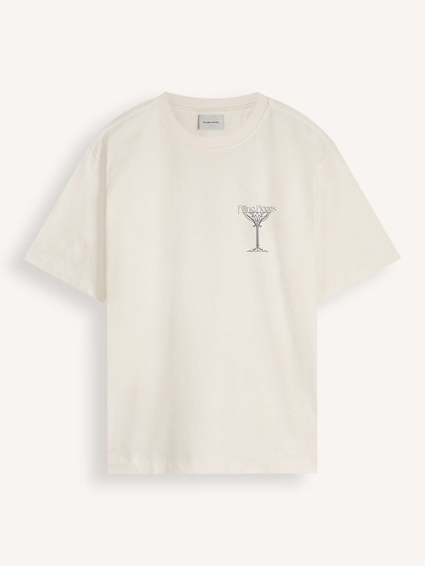 Ontdek de Organic cotton T-shirt met print van Filling Pieces in de kleur Crème bij Orangebag. Op werkdagen voor 21:45 besteld, morgen in huis.