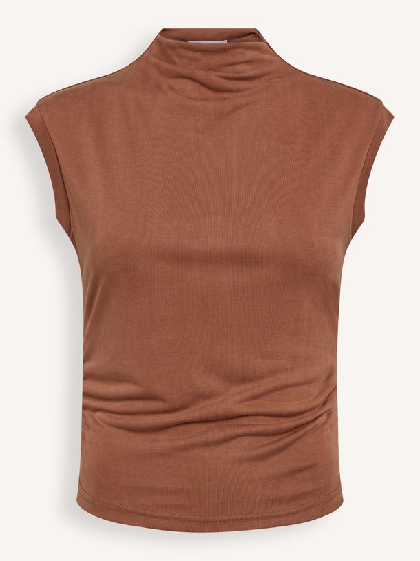 Ontdek de Camilla jersey top van Co'Couture in de kleur Bruin bij Orangebag. Op werkdagen voor 21:45 besteld, morgen in huis.