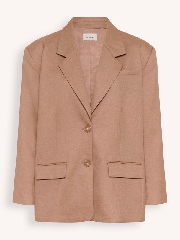 Ontdek de Paula viscosemix blazer van Gestuz in de kleur Bruin bij Orangebag. Op werkdagen voor 21:45 besteld, morgen in huis.