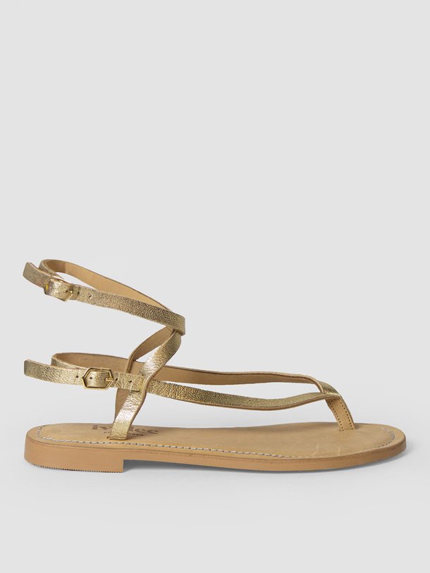 Ontdek de Olive lederen metallic sandalen van Ivylee Copenhagen in de kleur goudkleur bij Orangebag. Op werkdagen voor 21:45 besteld, morgen in huis.