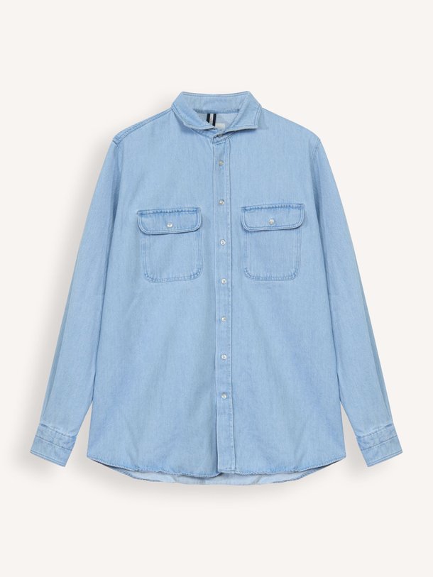 Ontdek de Denim overhemd van Profuomo in de kleur blauw bij Orangebag. Op werkdagen voor 21:45 besteld, morgen in huis.