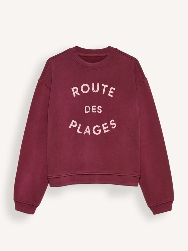 Ontdek de Isla organic cotton sweater van Alchemist in de kleur Bordeauxrood bij Orangebag. Op werkdagen voor 21:45 besteld, morgen in huis.