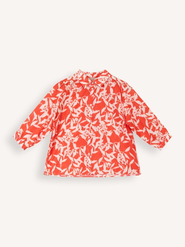 Ontdek de Sopou katoenen blouse met print van La Fee Maraboutee in de kleur oranje bij Orangebag. Op werkdagen voor 21:45 besteld, morgen in huis.