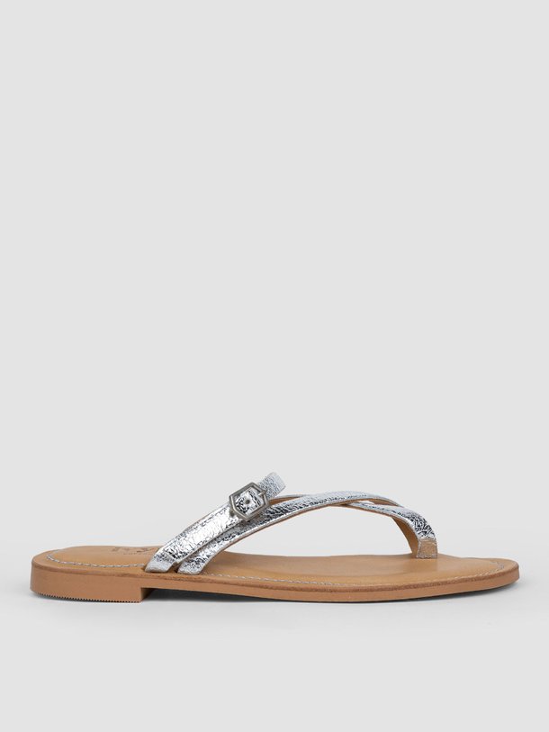 Ontdek de Daria lederen metallic craquelé sandalen van Ivylee Copenhagen in de kleur zilverkleur bij Orangebag. Op werkdagen voor 21:45 besteld, morgen in huis.