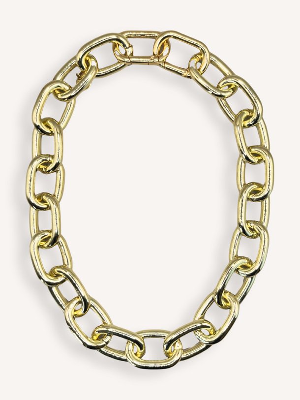 Ontdek de Chunky vergulde halsketting van Bonnie Studios in de kleur Goudkleur bij Orangebag. Op werkdagen voor 21:45 besteld, morgen in huis.