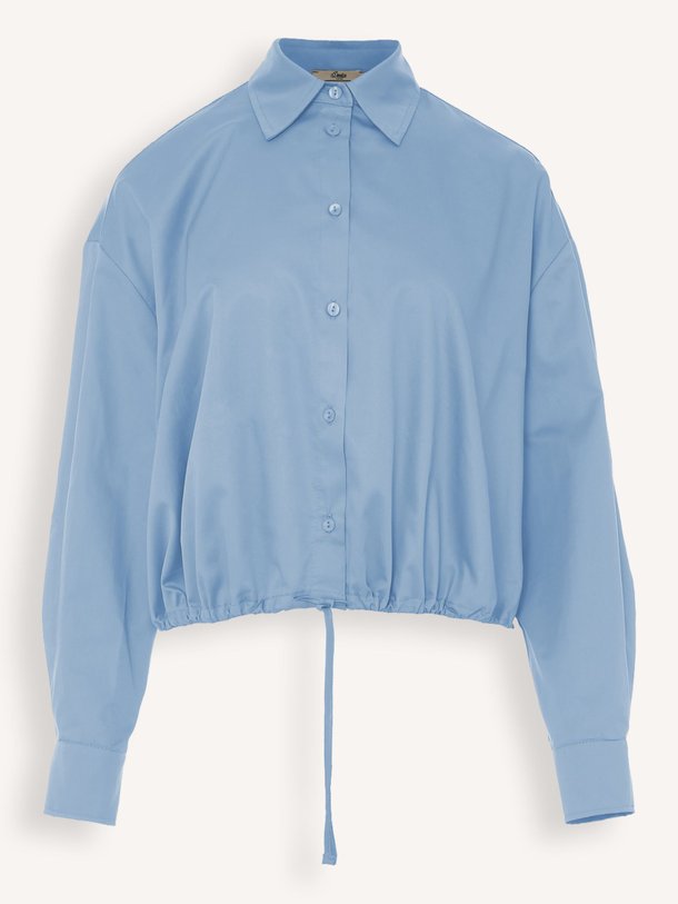 Ontdek de Parallel katoenen poplin blouse van Devotion in de kleur lichtblauw bij Orangebag. Op werkdagen voor 21:45 besteld, morgen in huis.