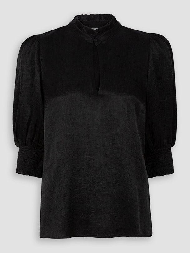 Dante 6 Feline - Viscosemix Top Met Structuur - Zwart Ontdek de Feline viscosemix top met structuur van Dante 6 in de kleur zwart bij Orangebag. Op werkdagen voor 21:45 besteld, morgen in huis.