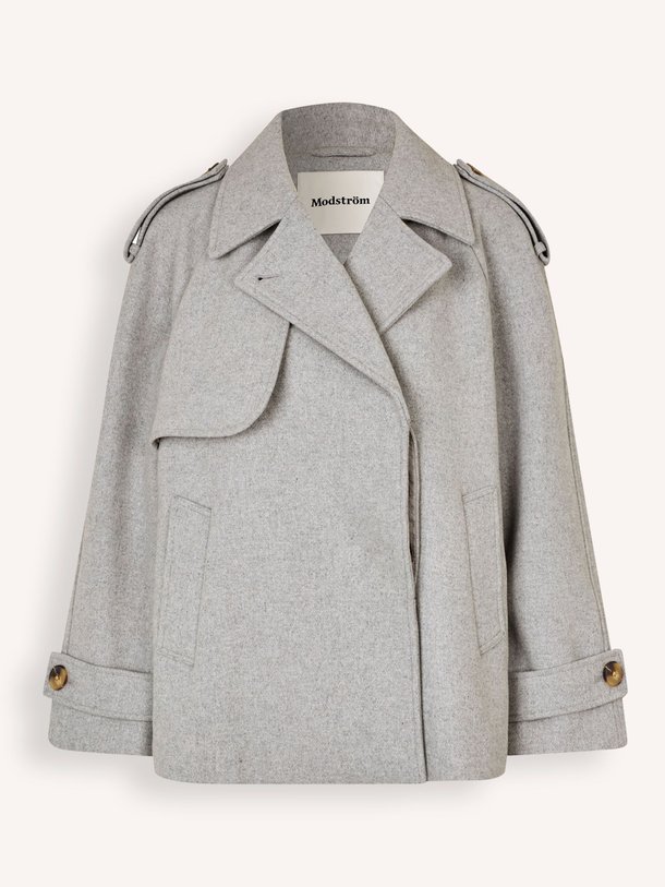 Ontdek de Esmund wolmix jas van Modstrom in de kleur grijs bij Orangebag. Op werkdagen voor 21:45 besteld, morgen in huis.